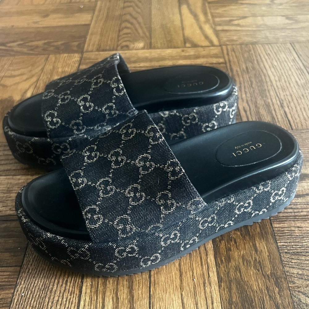 Gucci Platform Slides